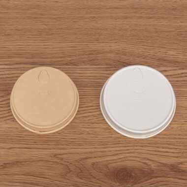 Biodegradable coffee cup paper lid for eco-friendly takeaway