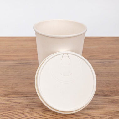 Biodegradable coffee cup paper lid for eco-friendly takeaway