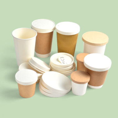 Eco-friendly disposable coffee paper cup lid