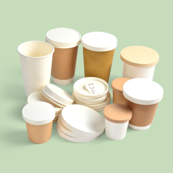 Eco-friendly disposable coffee paper cup lid