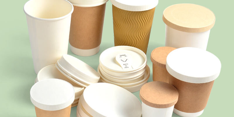 Eco-friendly disposable coffee paper cup lid