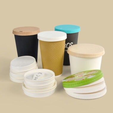 Eco-friendly disposable coffee paper cup lid
