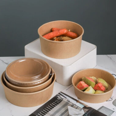 Food grade oil-proof disposable food bowls and soup cups for takeaway
