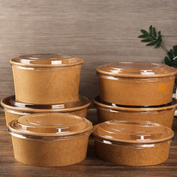 Food grade oil-proof disposable food bowls and soup cups for takeaway