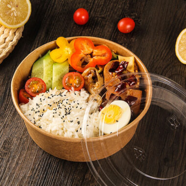 Food grade oil-proof disposable food bowls and soup cups for takeaway