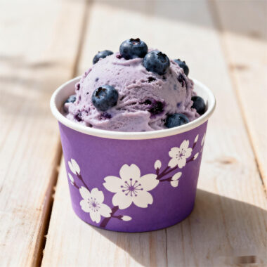 Double wall premium paper ice cream cups for dessert packaging