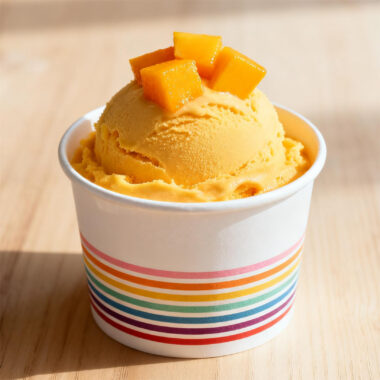 Double wall premium paper ice cream cups for dessert packaging