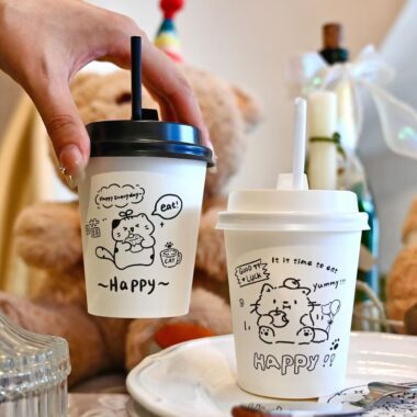 Premium food grade cute paper coffee cups for coffee and tea